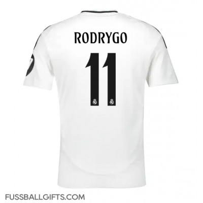 Real Madrid Rodrygo Goes #11 Fußballbekleidung Heimtrikot 2024-25 Kurzarm Real Madrid Rodrygo Goes #11 Fußballbekleidung Heimtrikot 2024-25 Kurzarm